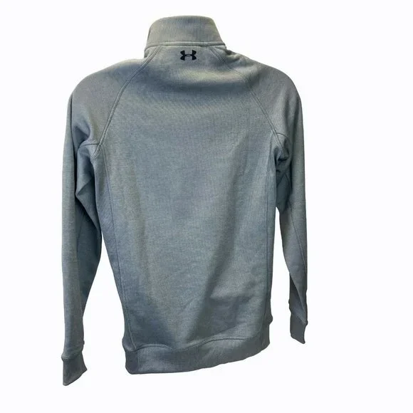 Under Armour Storm Golf Mens Size Small Gray 1/4 Zip Fleece Sweater Lightweight - Picture 2 of 6